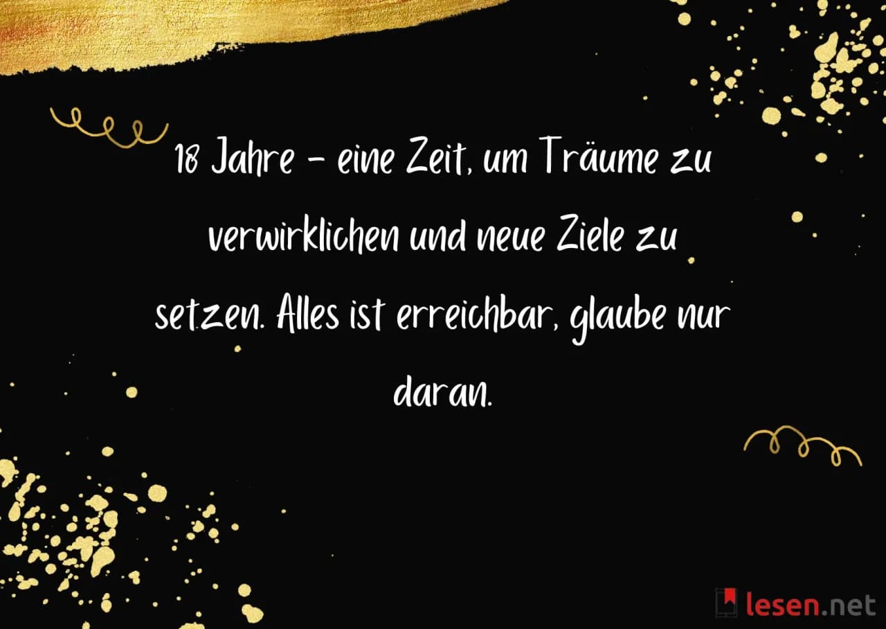 18. Geburtstag Zitate: Die besten Sprüche für jeden Anlass