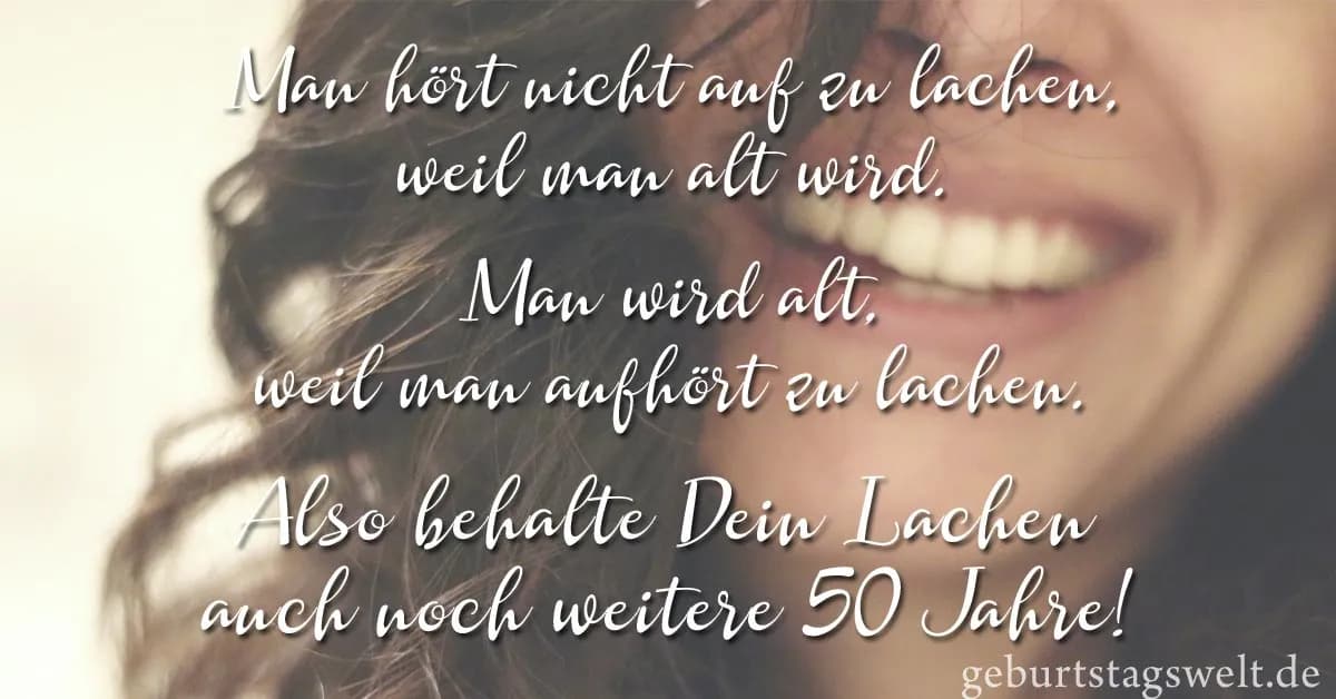 50. Geburtstag: Sprüche, Zitate & Gedichte für unvergessliche Glückwünsche